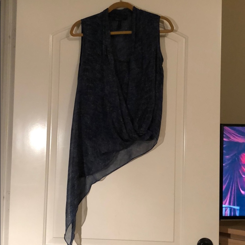 Dark Blue BCBG MAXAZRIA Cecil top